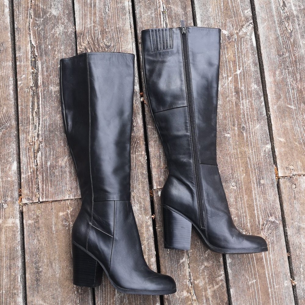 Kenneth Cole Reaction Black Heeled Boots